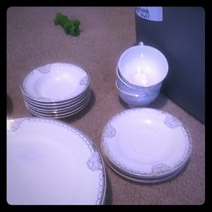 China dishes the is 28 gold. That is 38 of it